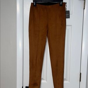 Vera Wang Brown Suede Pants NWT